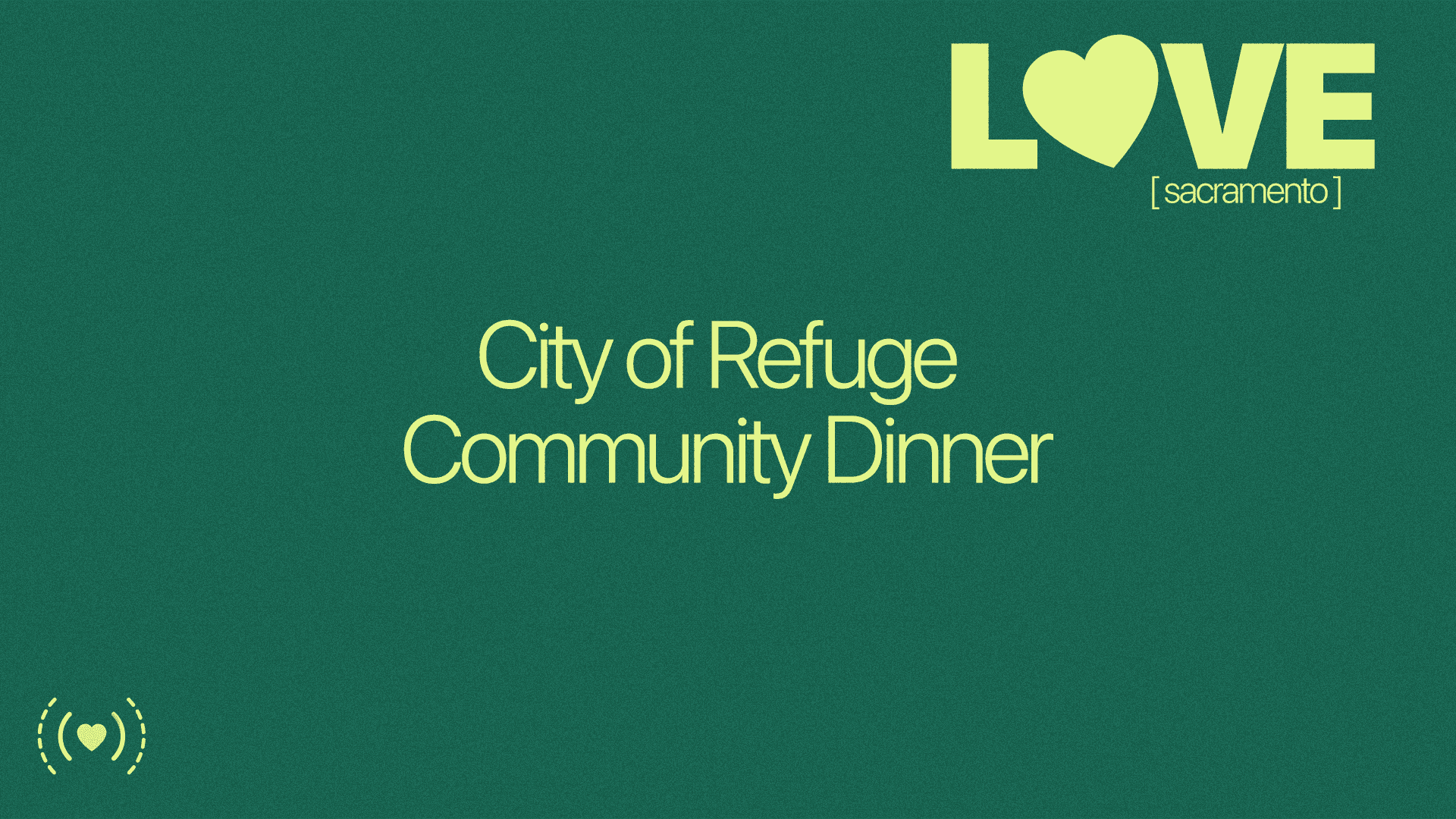 City of Refuge Community Dinner