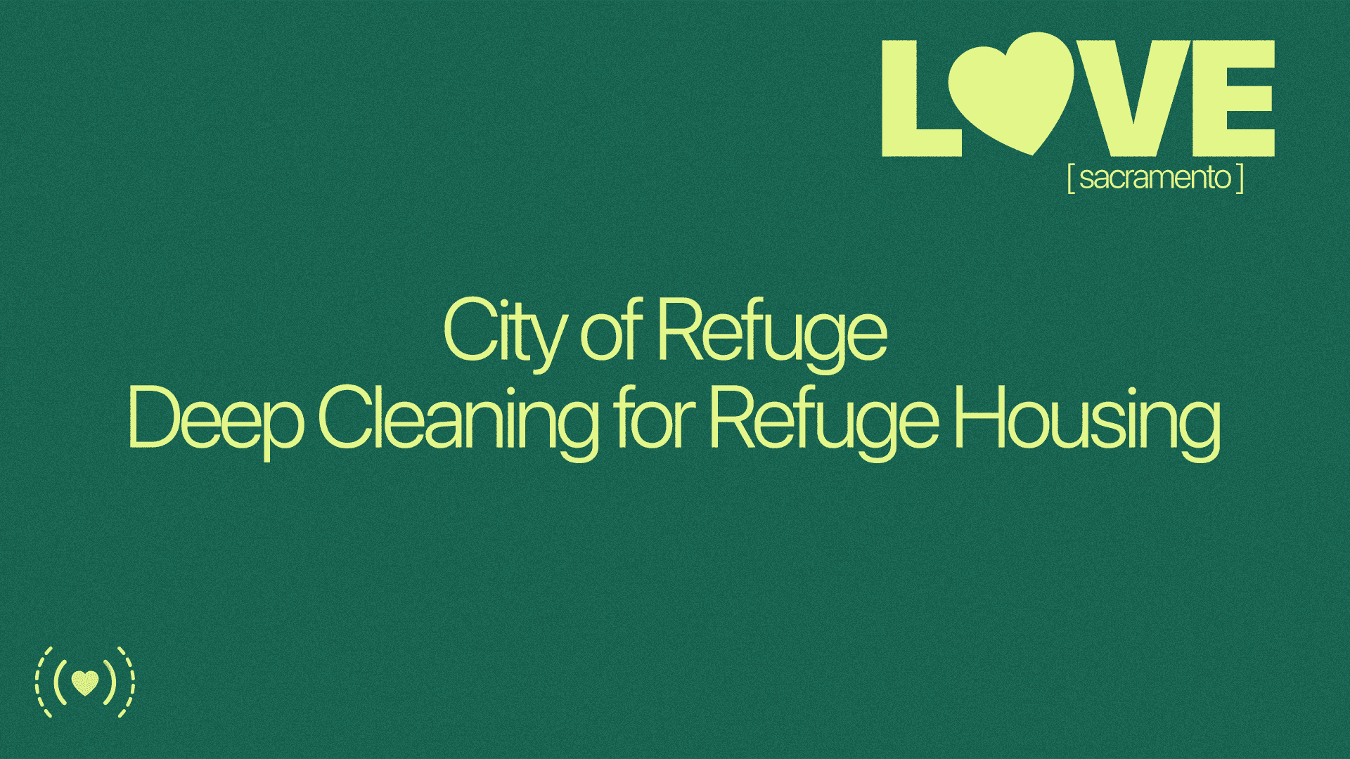 City of Refuge Deep Cleaning