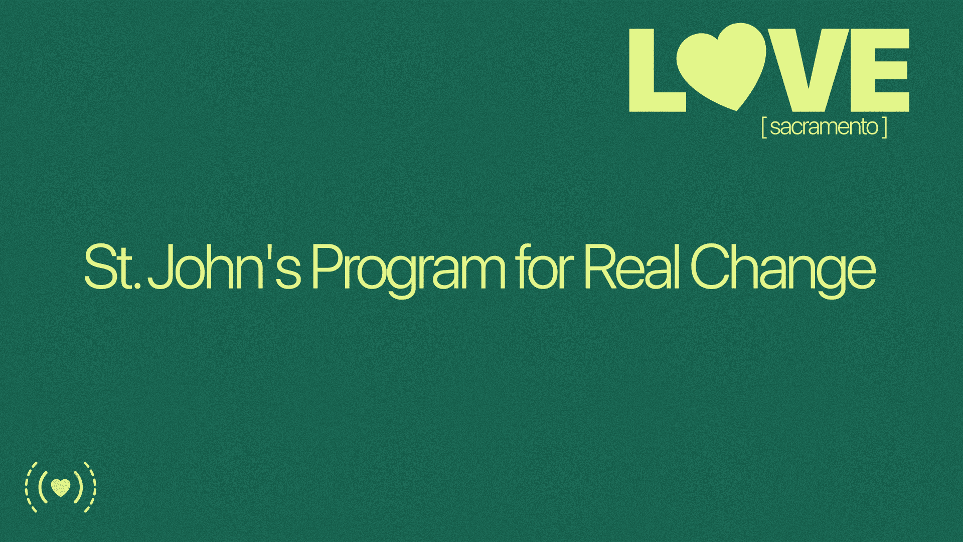 St. John's Program for Real Change
