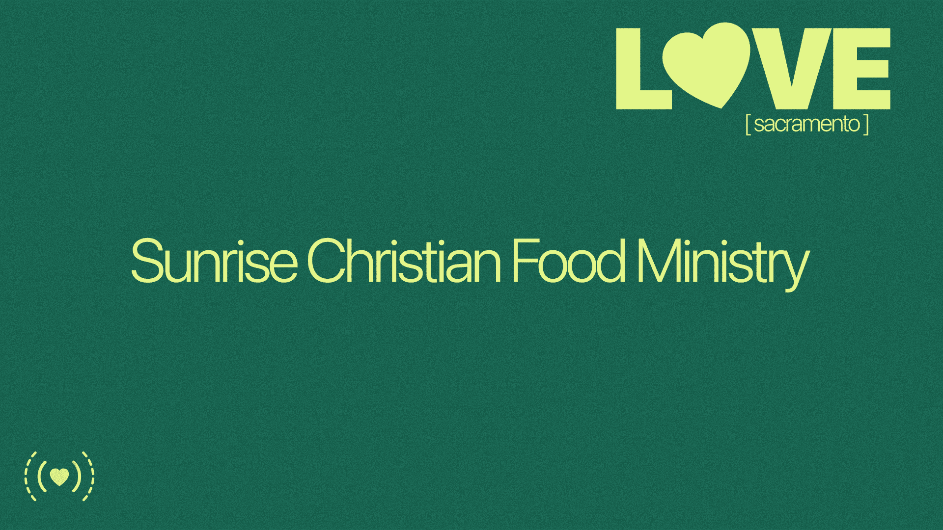 Sunrise Christian Food Ministry